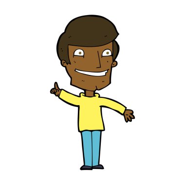 Çizgi filmdeki sırıtan adamın fikri