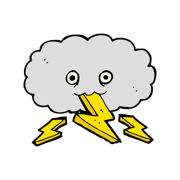 Κινουμένων σχεδίων thundercloud — Διανυσματικό Αρχείο