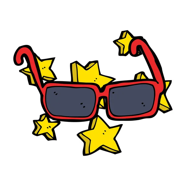 Kreslený drahé sluneční brýle — Stockový vektor