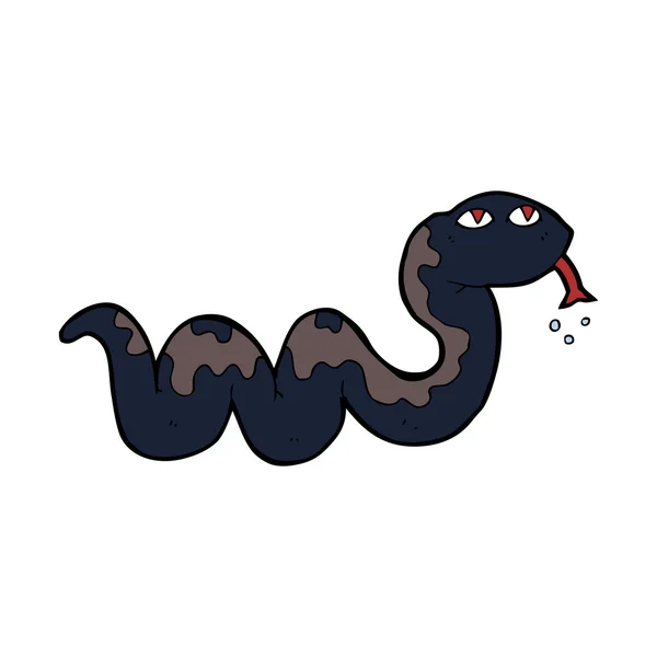 Serpiente de dibujos animados — Vector de stock