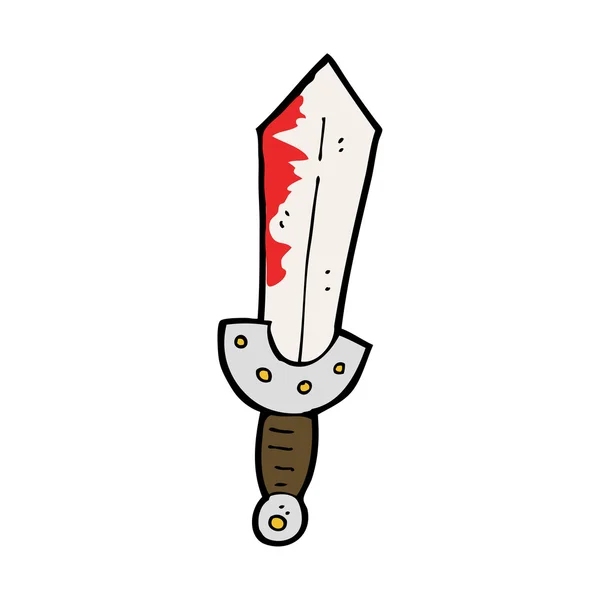 Espada vikinga de dibujos animados — Vector de stock