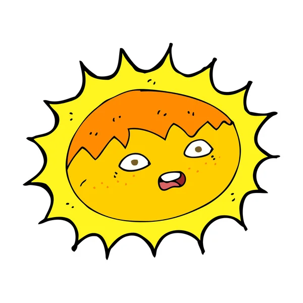 Cartoon sun — Stock Vector