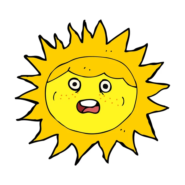 Персонаж мультфильма Sun — стоковый вектор