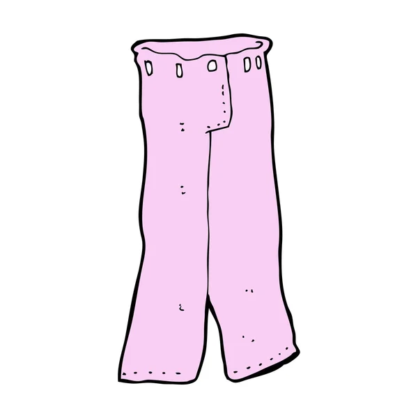 Par de dibujos animados de pantalones de color rosa — Vector de stock