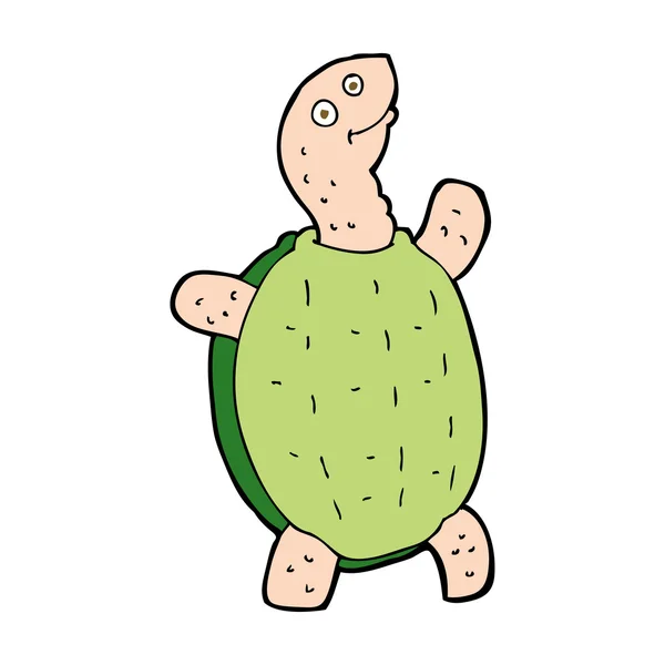 Cartoon gelukkig schildpad — Stockvector
