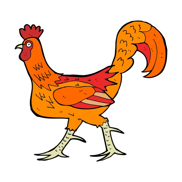 Cartoon cockerel — Stock Vector