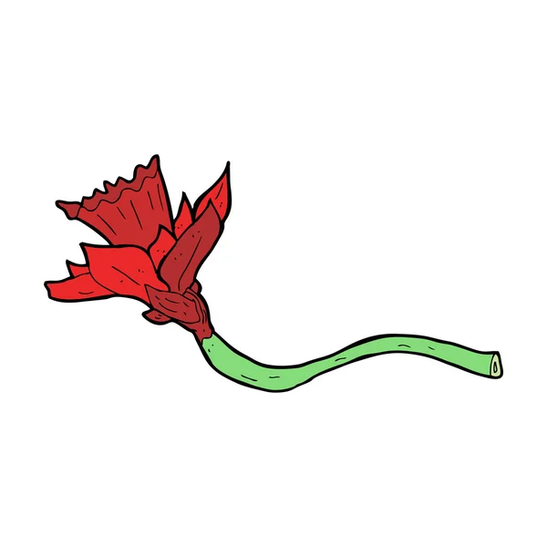 Karikatür nergis çiçeği — Stok Vektör