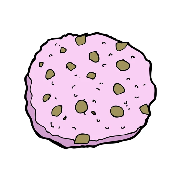 Ροζ cookie κινουμένων σχεδίων — Διανυσματικό Αρχείο