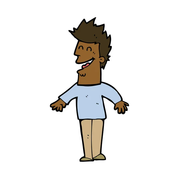 Cartoon gelukkig man — Stockvector