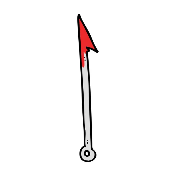 Kreslený Harpuna — Stockový vektor