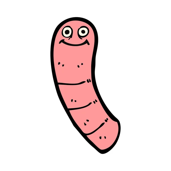 Cartoon worm — Stockvector