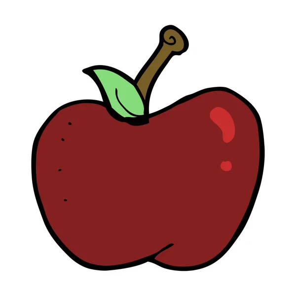 Caricature pomme — Image vectorielle