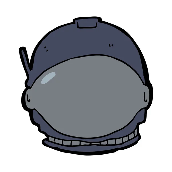 Cartoon astronaut gezicht — Stockvector