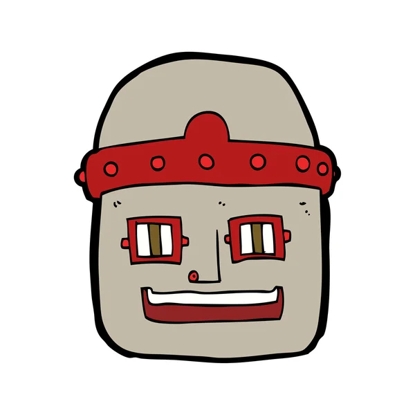 Cartoon robot hoofd — Stockvector