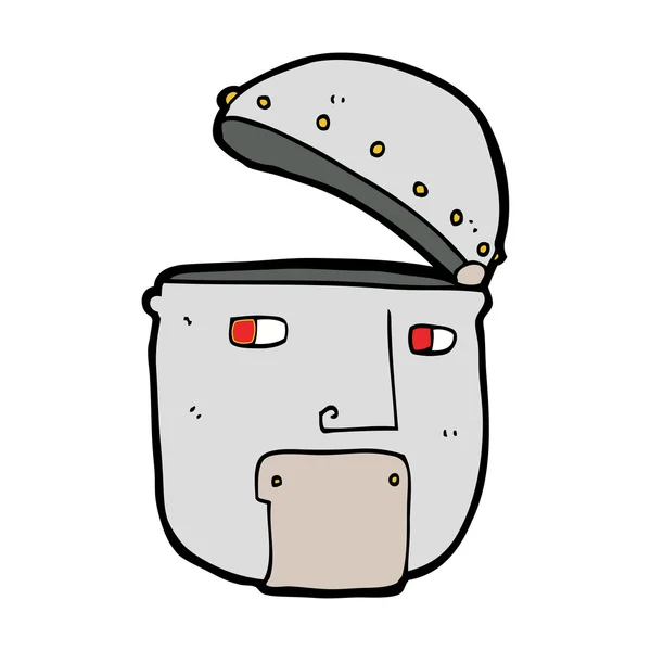 Kreslený robota hlava — Stockový vektor
