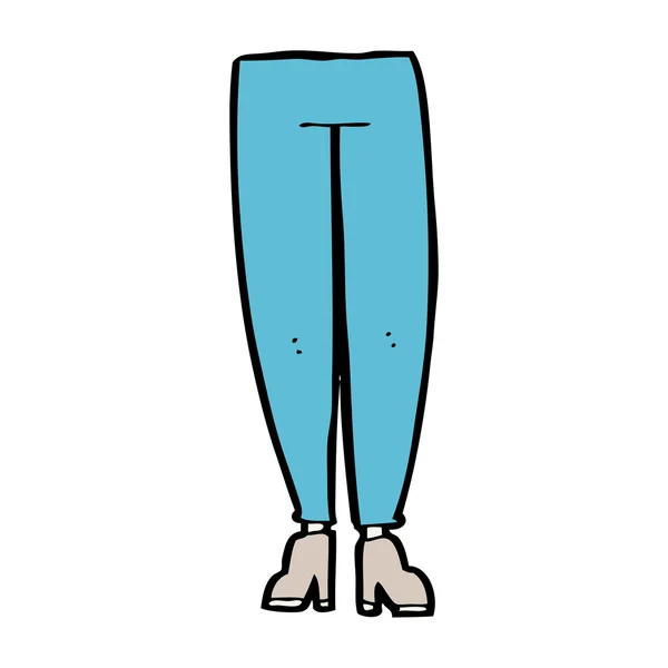 Tegneserie kvindelige ben – Stock-vektor