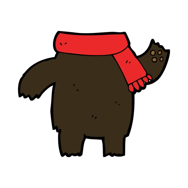 Cuerpo de oso de peluche de dibujos animados (mezclar y combinar o añadir fotos propias ) — Vector de stock