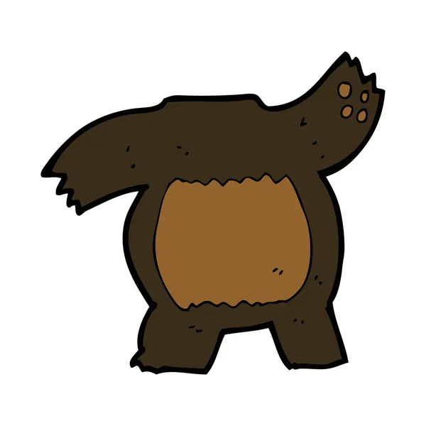 Cartoon black bear body (mix and match or add own photos) — Stock Vector