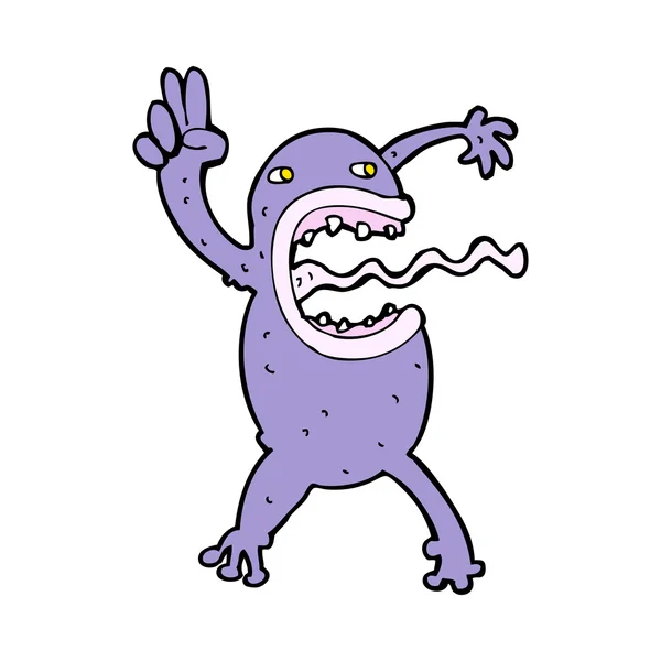 卡通疯狂的青蛙 — 图库矢量图片