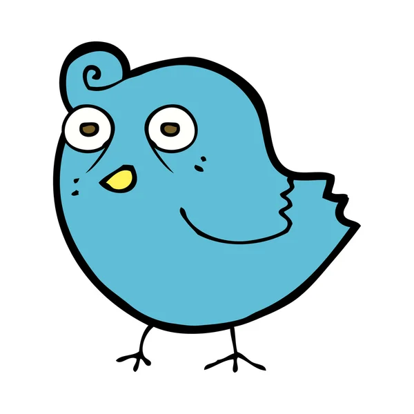 Pássaro engraçado dos desenhos animados —  Vetores de Stock