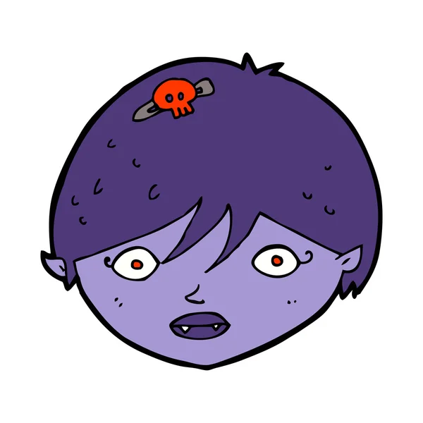 Cara de vampiro de desenho animado —  Vetores de Stock