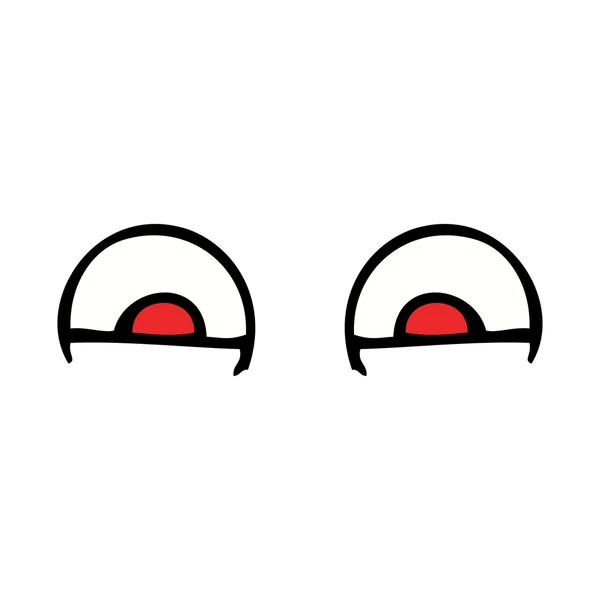 Kırmızı gözleri çizgi film — Stok Vektör
