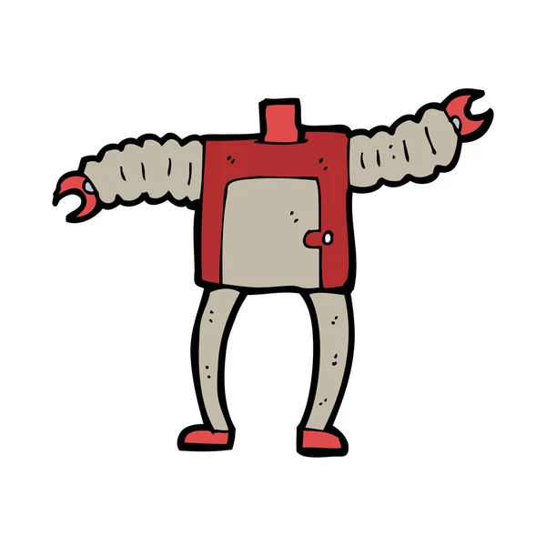 Cartoon robot lichaam (mix en match cartoons of voeg eigen foto 's) — Stockvector