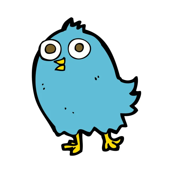 Dibujos animados feliz pájaro — Vector de stock