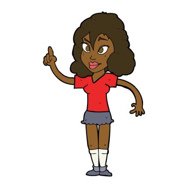 Çizgi filmlerdeki gibi güzel bir kadın