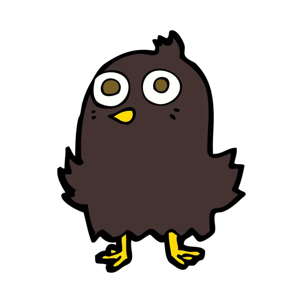 Grappige cartoon vogel — Stockvector