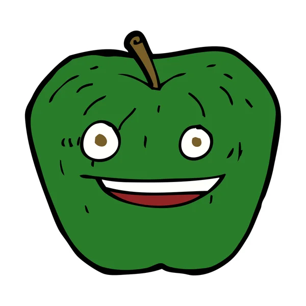 Caricature pomme — Image vectorielle