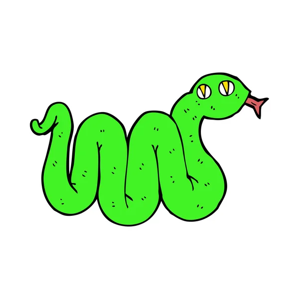 Drôle dessin animé serpent — Image vectorielle