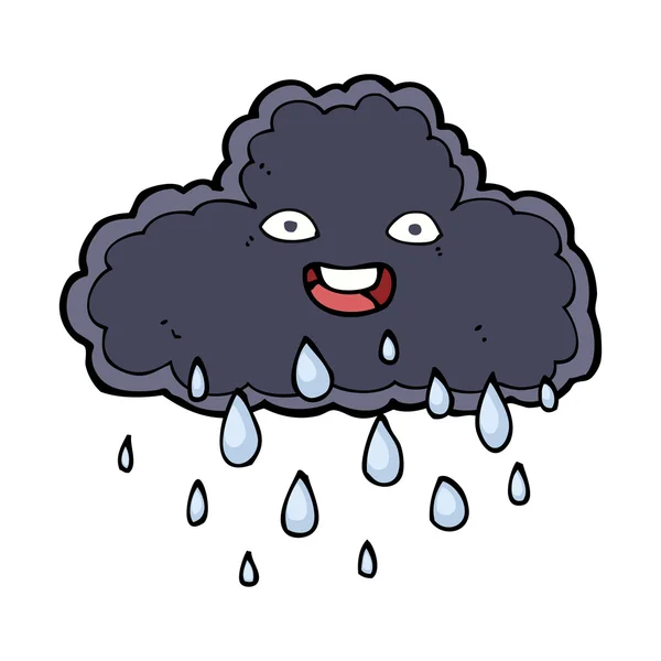 Cartoon raincloud — Stock Vector