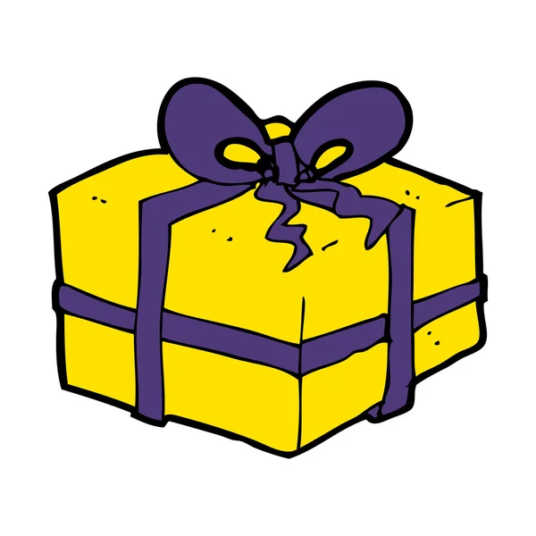 Cartoon kerstcadeau — Stockvector