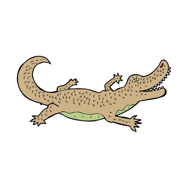 Kreslený krokodýl — Stockový vektor