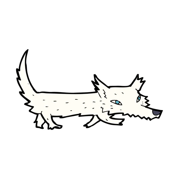 Cartone animato piccolo lupo — Vettoriale Stock