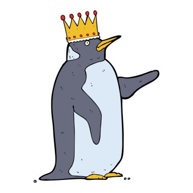 Taç takan penguen çizgi filmi