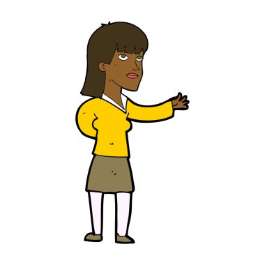 anlatan çizgi film kadın