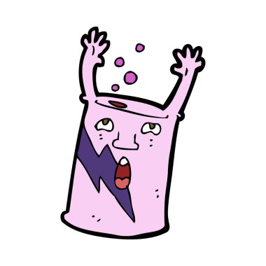 karikatür soda kutusu karakteri