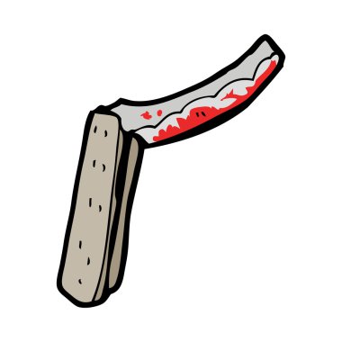 karikatür katlanır tıraş bıçağı