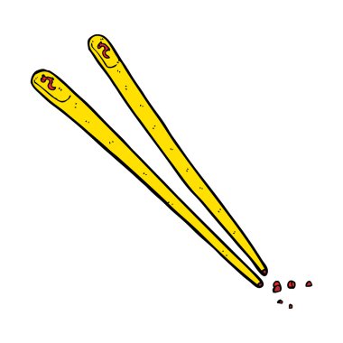 karikatür chopsticks