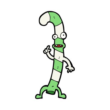 Çizgi film dansı Noel şeker kamışı