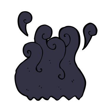 siyah duman çizgi film elementi