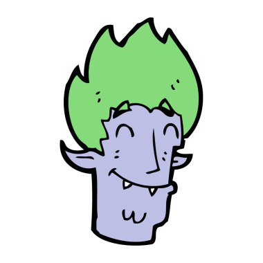 çizgi film mutlu vampir kafası