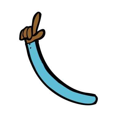 karikatür işaret eden kol