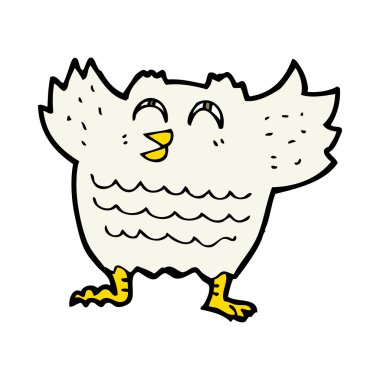 çizgi film siyah kuş