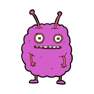 Çizgi film komik uzaylı canavar