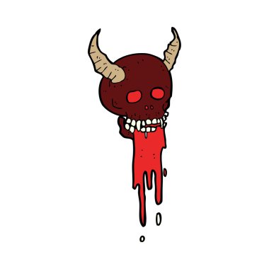 Çizgi film hortlağı cadılar bayramı kafatası