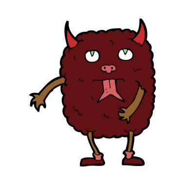 komik karikatür canavar