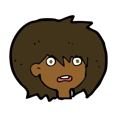 şok ifade karikatür 